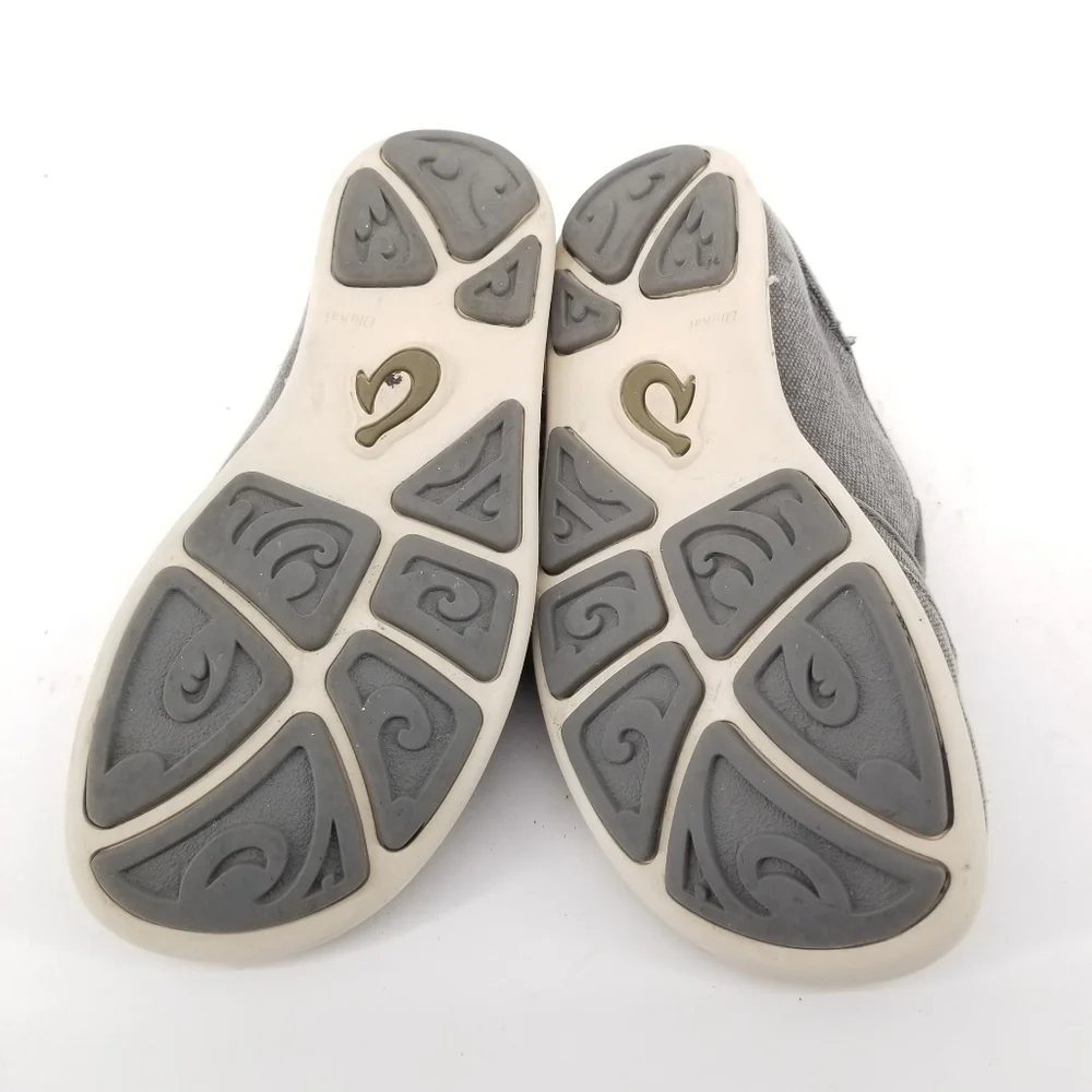 B50 OLUKAI Nohea Lole Boys Sneakers Toddler Size 13 Slip On Shoes Gray